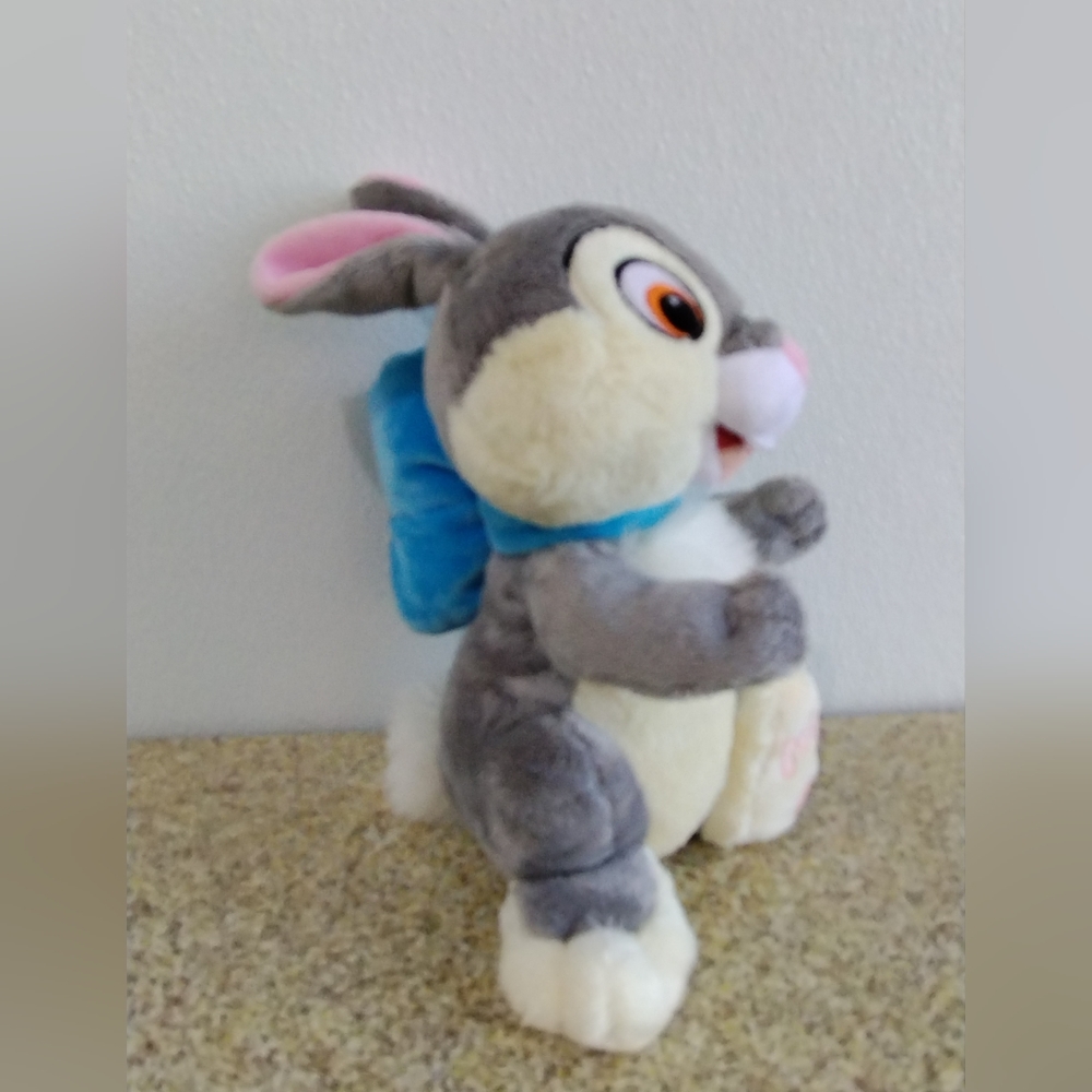 ✓Disney Store PLUSH 10"THUMPER with blue ribbon Rabbit Bambi Movie! RARE!!! - Picture 5 of 16